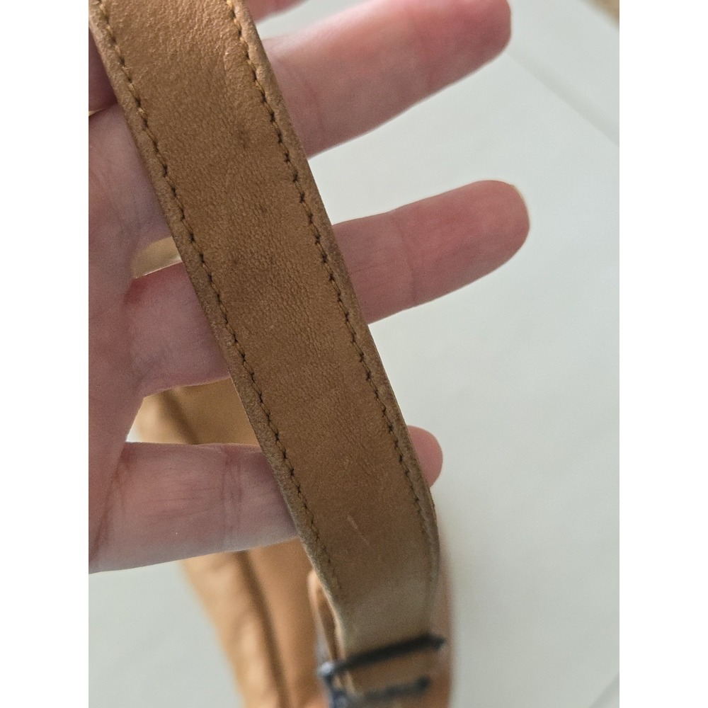 Ellington Sling Crossbody Bag Fanny Pack Waist Leather Adj Strap Distressed Tan - Picture 11 of 16